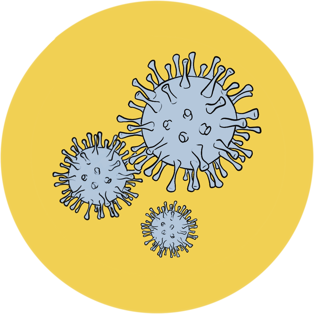 icon of viruses.